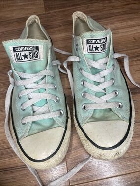Converse Mint Green Low-Top Sneakers